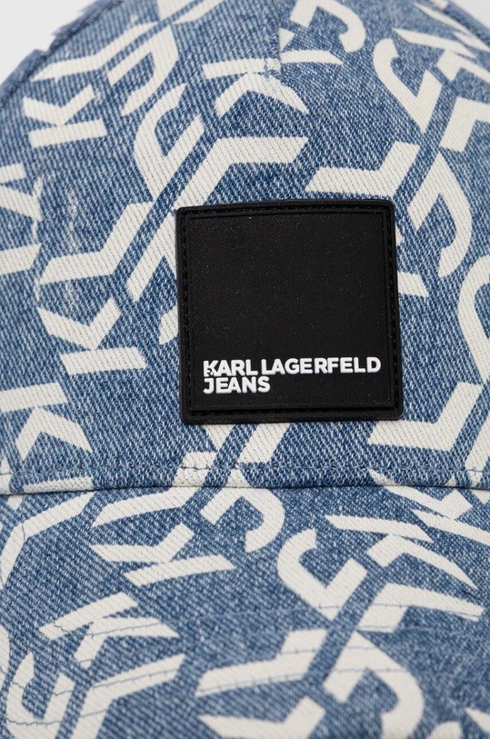Karl Lagerfeld Jeans czapka z daszkiem jeansowa 241J3401 niebieski SS24