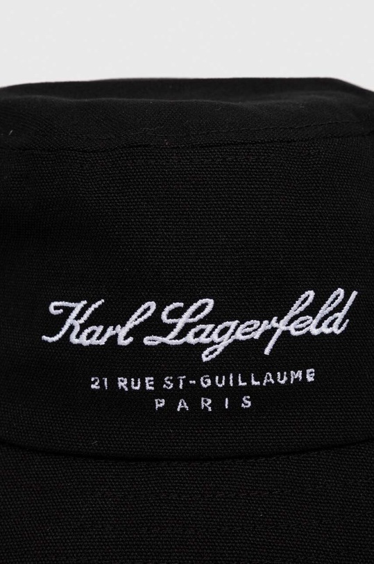 Karl Lagerfeld kapelusz bawełniany 241W3410 czarny SS24