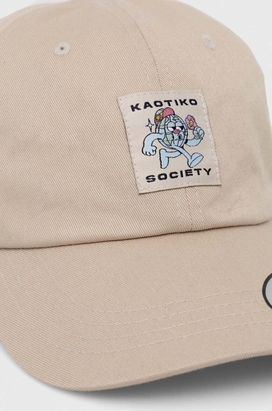 Bavlněná baseballová čepice Kaotiko AO007.01.1528 béžová SS24