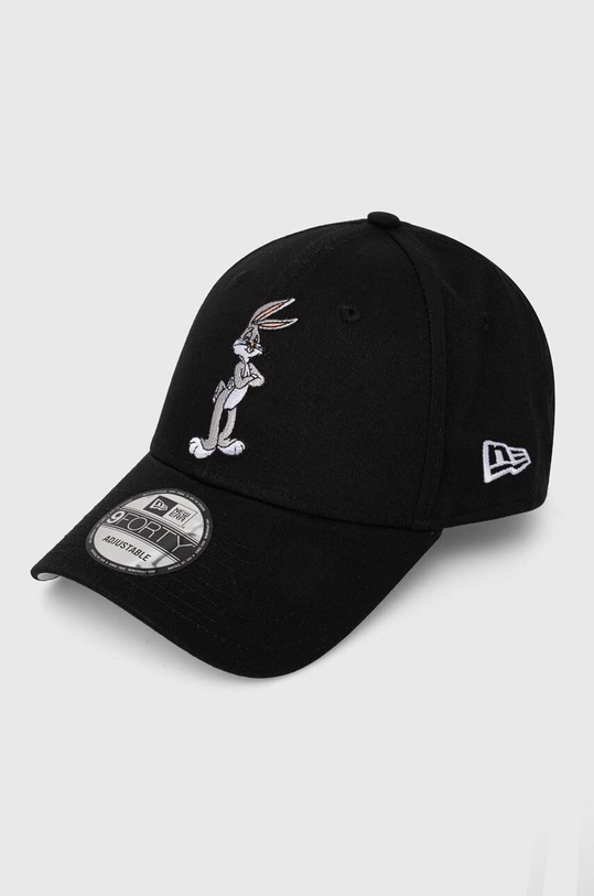 New Era czapka z daszkiem bawełniana bawełna czarny 60435088