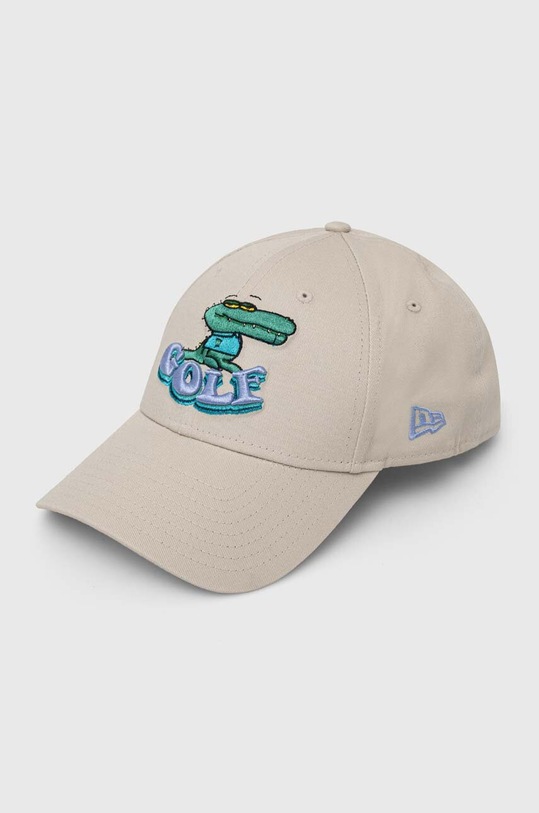 New Era pamut baseball sapka aplikációval bézs 60487716
