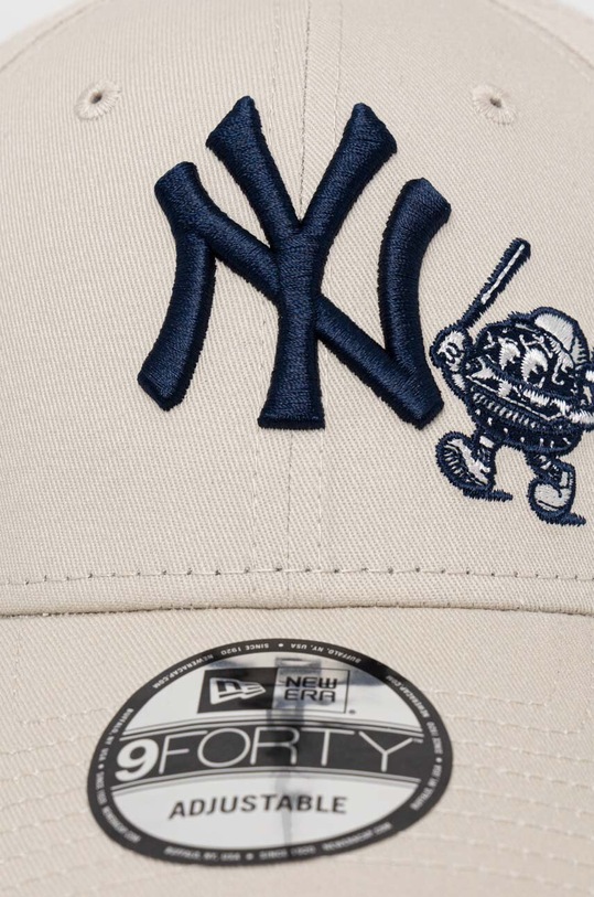 New Era czapka z daszkiem bawełniana 60435122 beżowy SS24