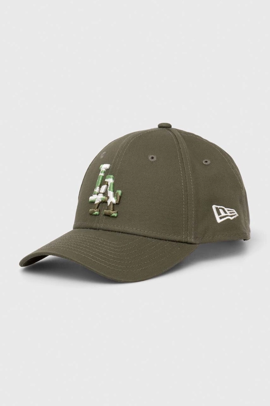 New Era czapka z daszkiem bawełniana aplikacja zielony 60435195