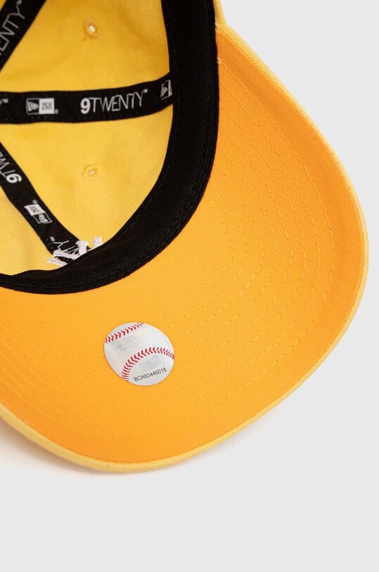 New Era șapcă de baseball din bumbac galben 60435111