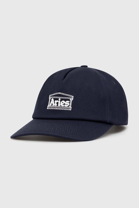 Aries cotton baseball cap Temple Cap overprint navy SUAR90016