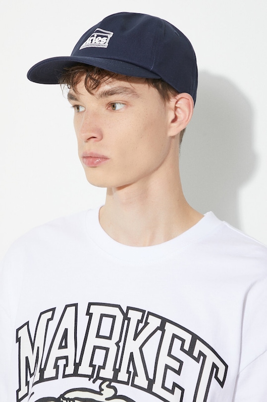 Aries cotton baseball cap Temple Cap SUAR90016 navy