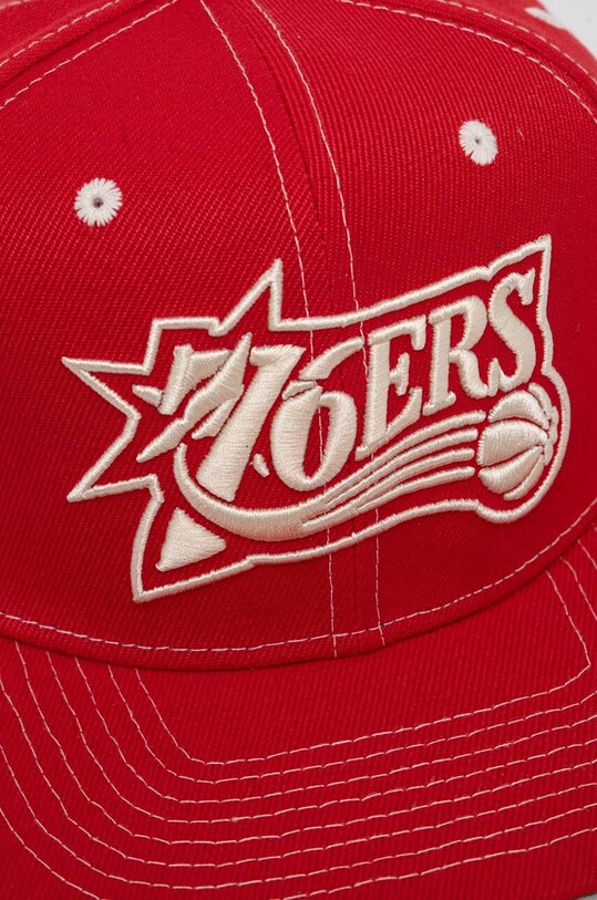 Šiltovka Mitchell&Ness NBA PHILADELPHIA 76ERS HHSS6725.P76YYPPPRED1 červená SS24