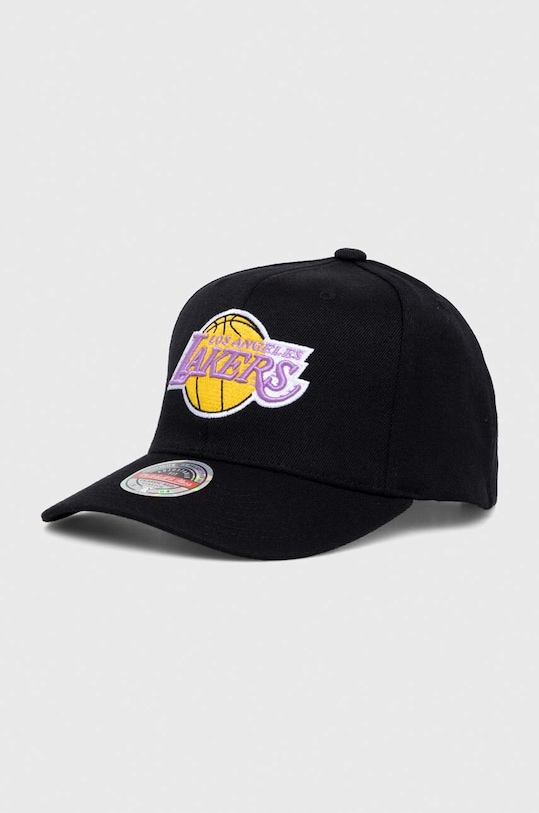 Mitchell&Ness czapka z daszkiem z domieszką wełny NBA LOS ANGELES LAKERS z domieszką wełny czarny HHSSINTL1245.LALBLCK