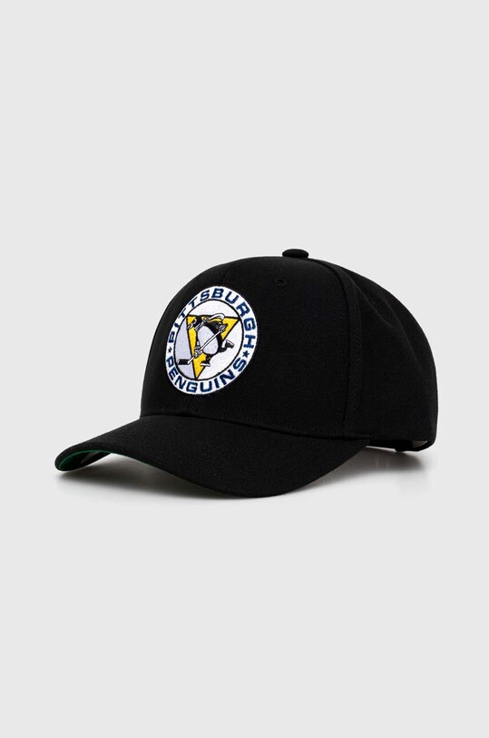 Кепка Mitchell&Ness NHL PITTSBURGH PENGUINS аппликация чёрный HHSS5370.PPEYYPPPBLCK