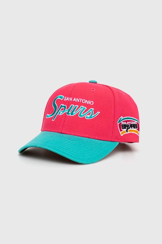 Mitchell&Ness berretto da baseball NBA SAN ANTONIO SPURS applique rosa HHSS5132.SASYYPPPPINK