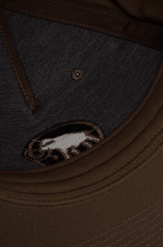 Mammut berretto da baseball in cotone marrone 1191.00640