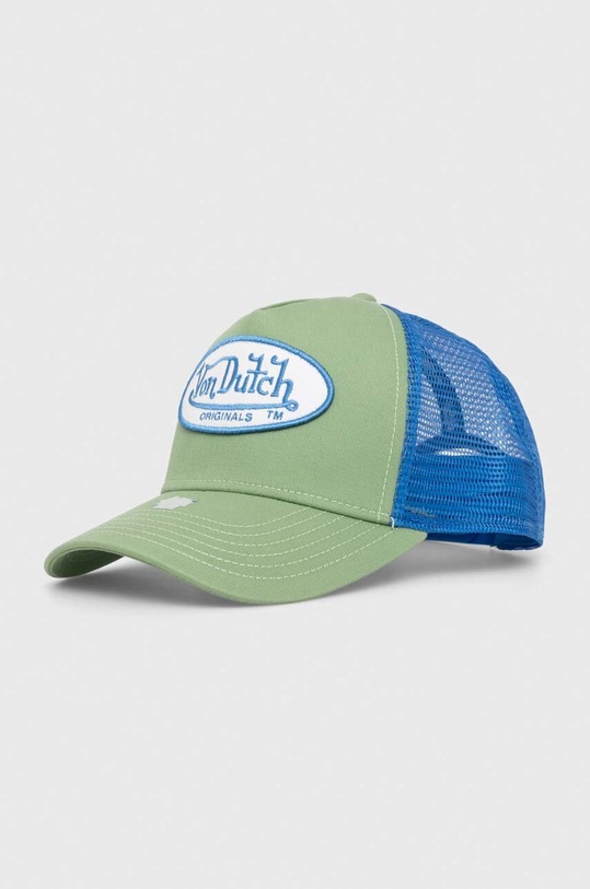 Von Dutch czapka z daszkiem aplikacja zielony 7030562