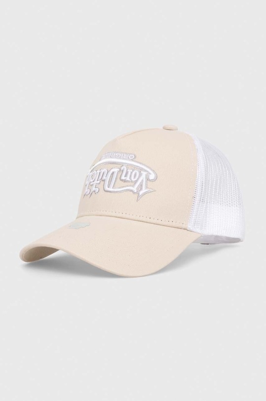 Von Dutch czapka z daszkiem aplikacja beżowy 7030734