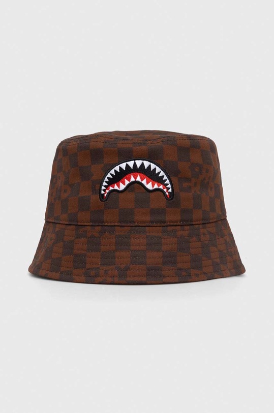 Bavlněná čepice Sprayground bavlna hnědá SP14998BRW