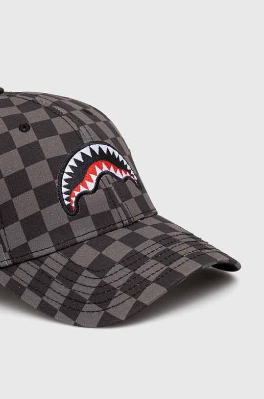 Sprayground berretto da baseball in cotone SP6628GREY nero SS24