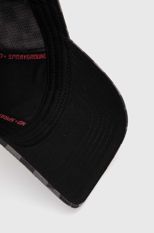 Sprayground berretto da baseball in cotone nero SP6628GREY