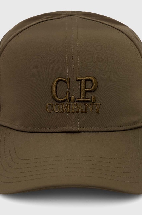 C.P. Company czapka z daszkiem Chrome-R Logo Cap 16CMAC147A005904A zielony SS24