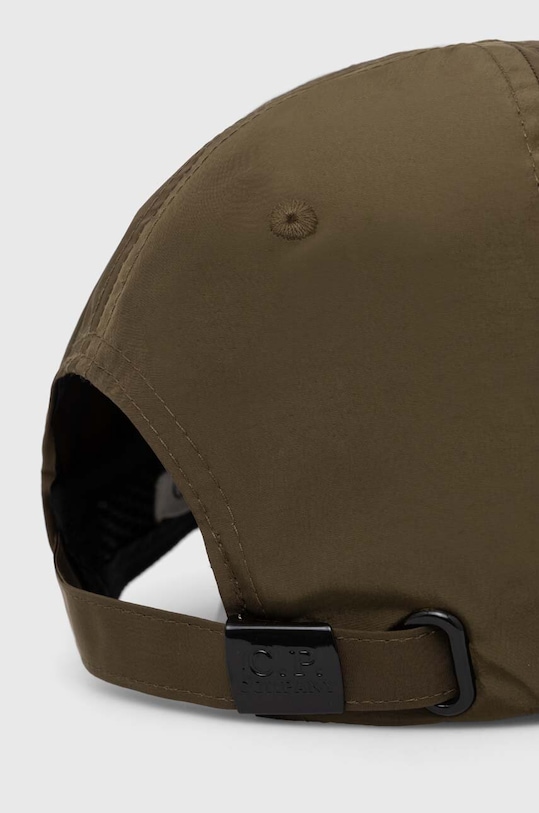 Akcesoria C.P. Company czapka z daszkiem Chrome-R Logo Cap 16CMAC147A005904A zielony