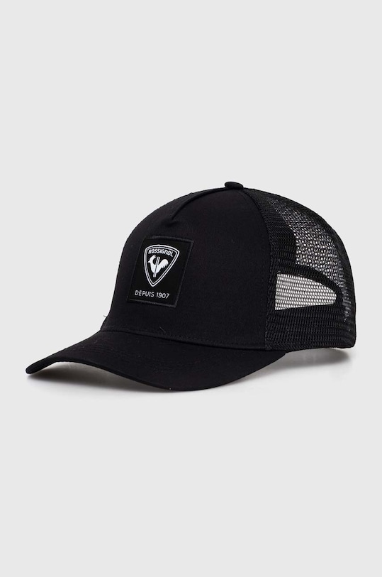 Rossignol czapka z daszkiem aplikacja czarny RLMMH24