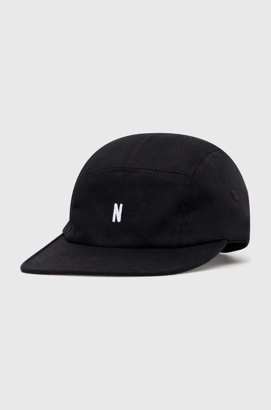 Norse Projects cotton baseball cap Twill 5 Panel Cap plain black N80.0126.9999