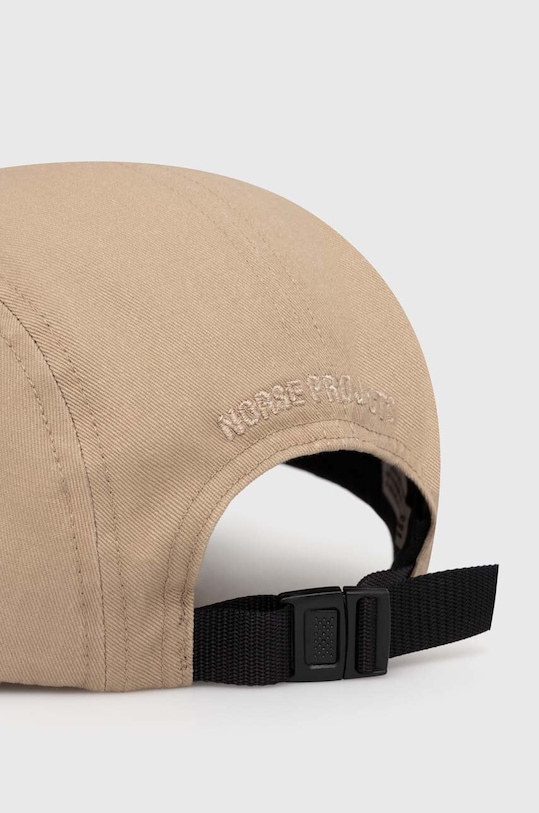 Akcesoria Norse Projects czapka z daszkiem bawełniana Twill 5 Panel Cap N80.0126.0966 beżowy
