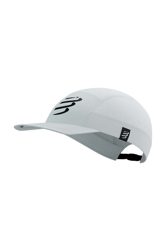 Compressport czapka z daszkiem 5 Panel Light Cap wzorzyste biały CU00097B