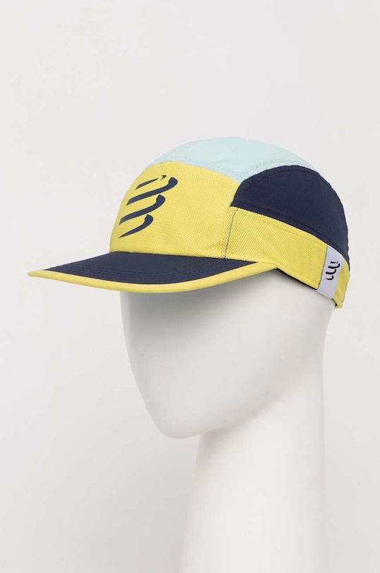 Шапка с козирка Compressport 5 Panel Light Cap други жълт CU00097B