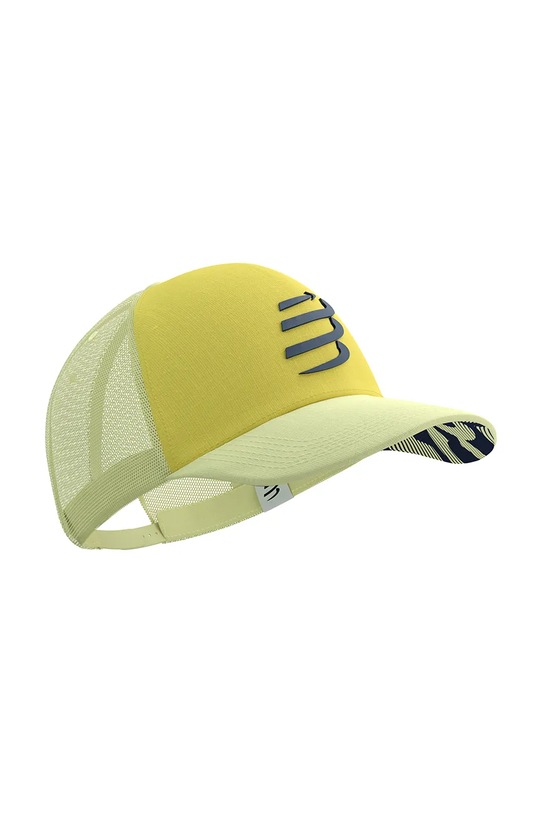 Akcesoria Compressport czapka z daszkiem Trucker Cap XHWU4190 żółty