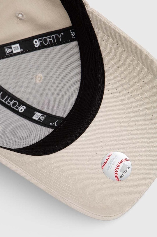 New Era șapcă de baseball din bumbac 9FORTY LOS ANGELES DODGERS bej 60503375