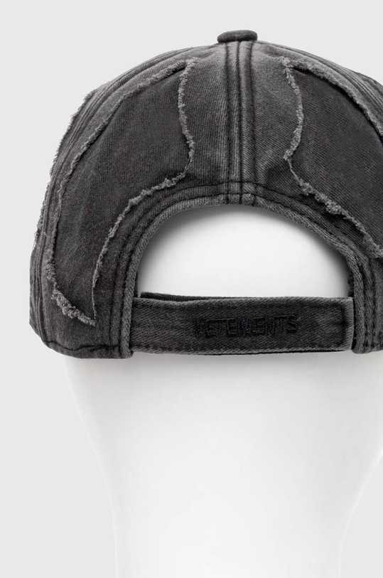 Accessories VETEMENTS cotton baseball cap Destroyed Cap UE64CA210B black