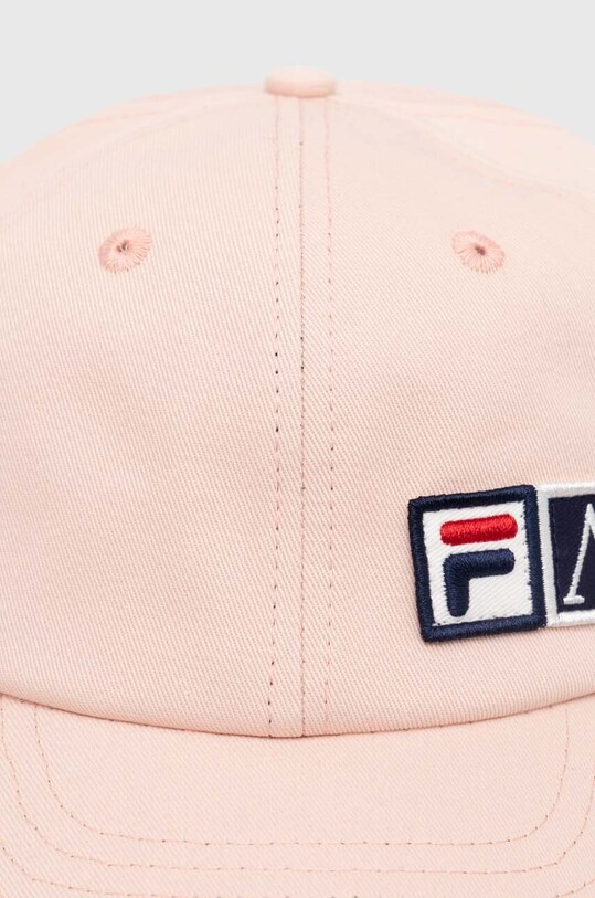 Αξεσουάρ Βαμβακερό καπέλο του μπέιζμπολ Fila Fila x Aries Cap 42PS24HA010122270227 ροζ