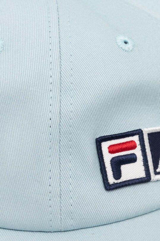Fila czapka z daszkiem bawełniana Fila x Aries Cap niebieski 42PS24HA010122272307
