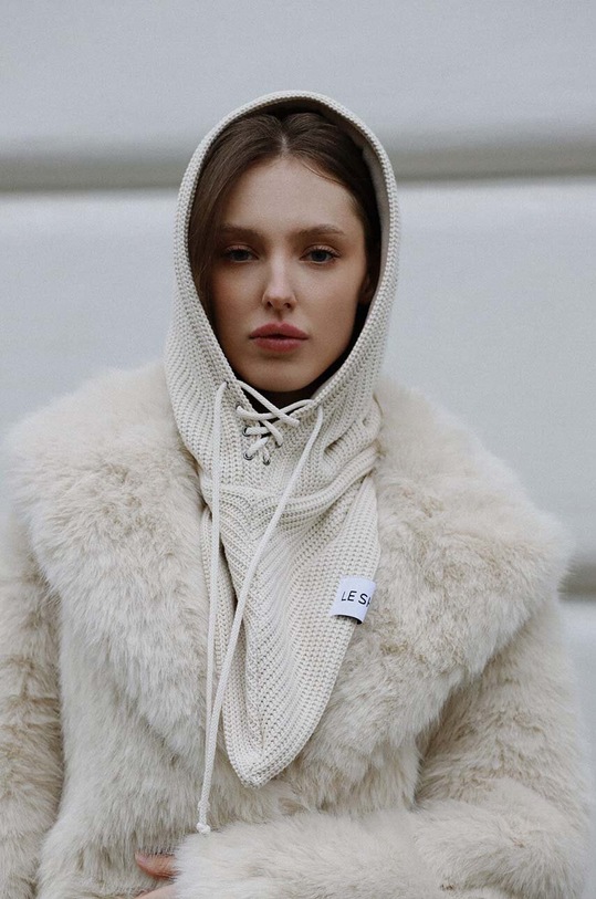 LE SH KA headwear passamontagna Ecru Balaclava bianco EcruBalaclava
