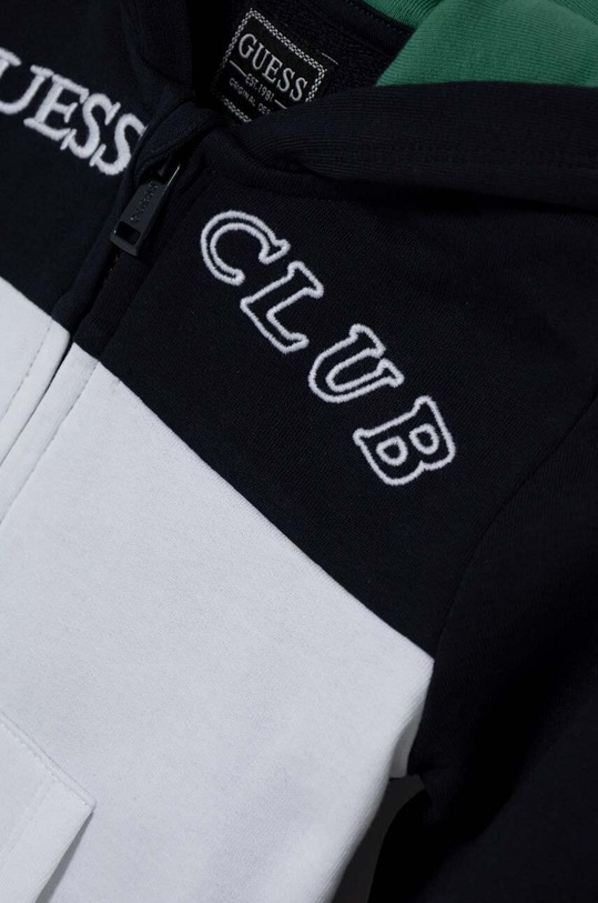 Guess dres bawełniany dziecięcy granatowy N4RG01.KA6R3.PPYH