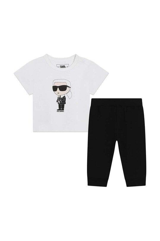 Karl Lagerfeld trening bebelusi bumbac alb Z30134.67.81