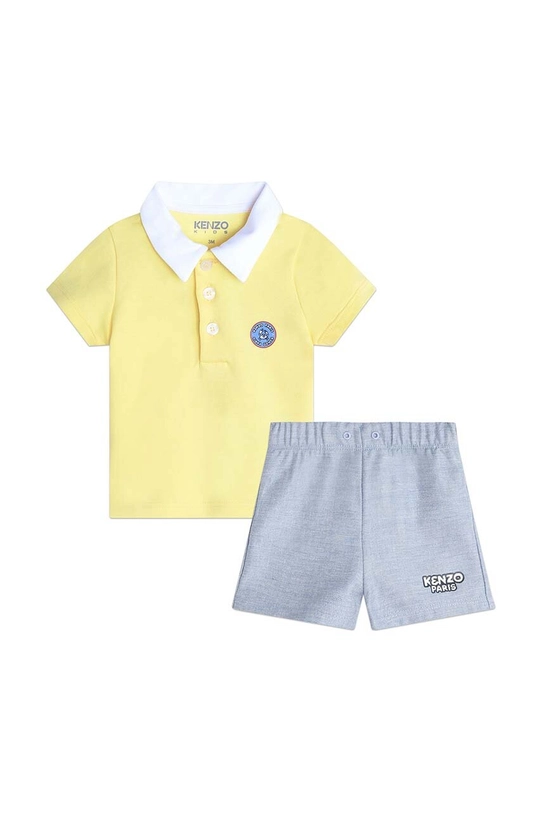 Kenzo Kids compleu bebe tricotaj galben K60063.