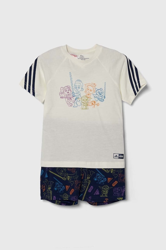 Παιδικό βαμβακερό σετ adidas βαμβάκι μπεζ IN7282