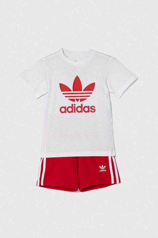adidas Originals komplet dziecięcy IB9894 czerwony SS24