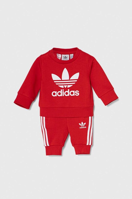 Kojenecká tepláková souprava adidas Originals pletenina červená IB8665