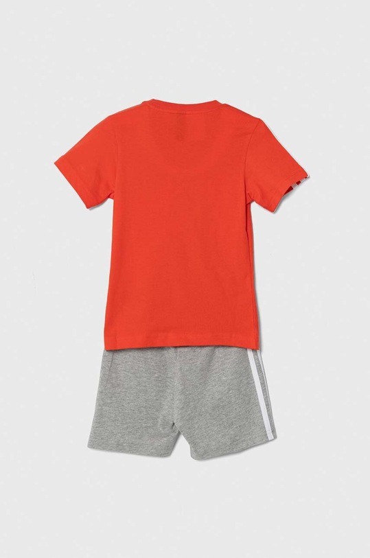 adidas komplet bawełniany dziecięcy IS2453 czerwony SS24