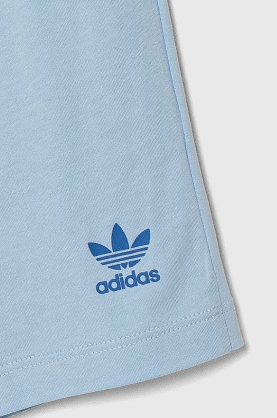 adidas Originals komplet bawełniany niemowlęcy niebieski IN8506