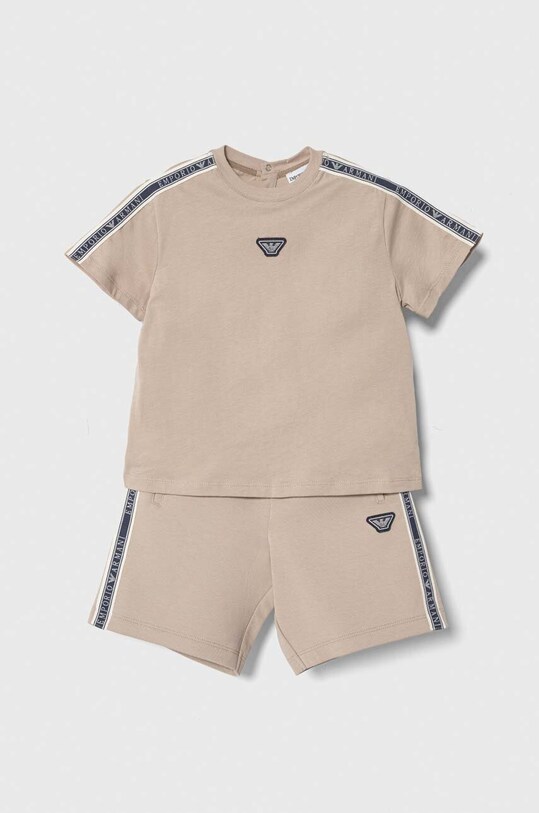 Комплект для младенцев Emporio Armani трикотаж бежевый 3DHVJG.1JPZZ