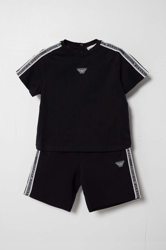 Комплект для младенцев Emporio Armani трикотаж тёмно-синий 3DHVJG.1JPZZ
