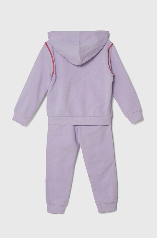 United Colors of Benetton dres bawełniany dziecięcy 3J68GK00G.P.Seasonal fioletowy SS24