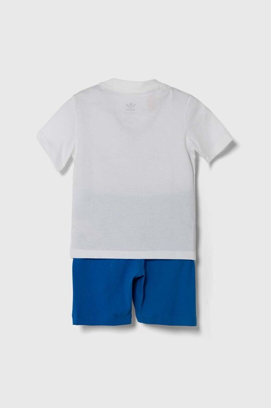 Детский хлопковый комплект adidas Originals IR6868 голубой SS24