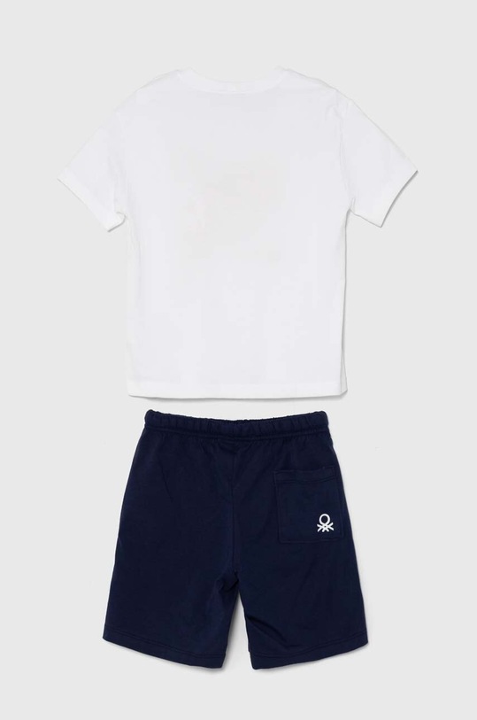 United Colors of Benetton komplet bawełniany dziecięcy 3096CK00A.G.Seasonal biały SS24