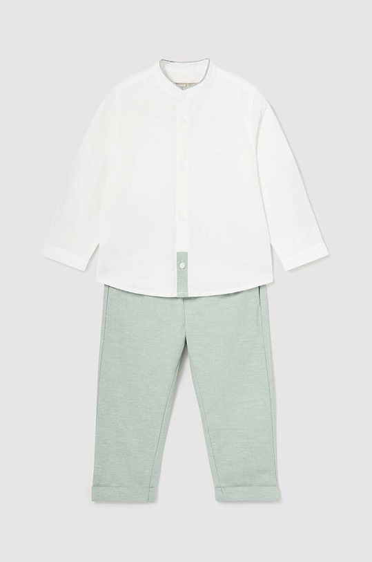 Detská súprava s nádychom ľanu Mayoral látka zelená 1555.3B.Baby.PPYH