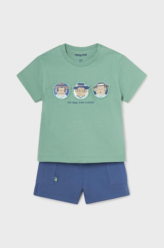 Детский хлопковый комплект Mayoral хлопок зелёный 1654.3D.Baby.PPYH