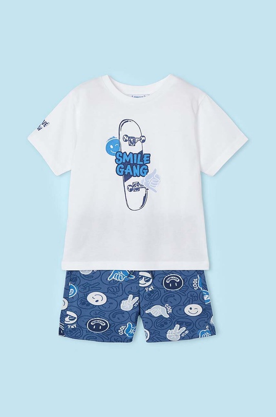 Παιδικό βαμβακερό σετ Mayoral στάμπα μπλε 3606.5H.Mini.PPYH