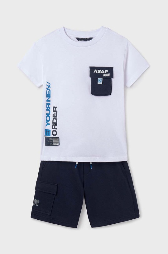 Παιδικό βαμβακερό σετ Mayoral στάμπα μπλε 6672.7F.Junior.PPYH